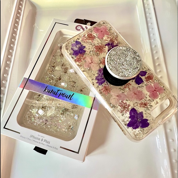 I PHONE 8 PLUS  NEW & USED  CASE MATE  with Bling PopSocket - Picture 12 of 14